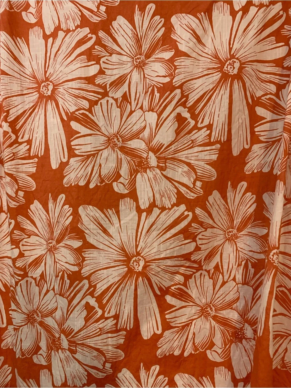 J.Crew Orange Floral Hawaiian Camp Shirt Men’s XL Resort Aloha